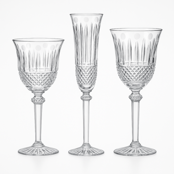 Sets de verre en cristal